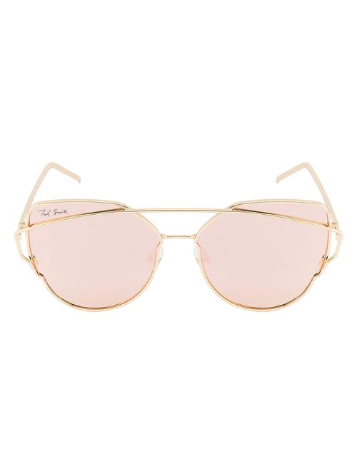 ted smith women cat-eye gold polarized sunglasses - 14855047 - Very Small Image - 1