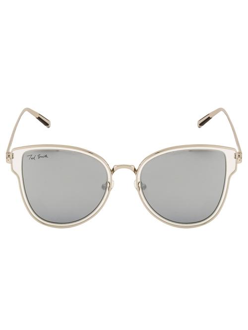 ted smith women cat-eye silver polarized sunglasses - 14855053 - Very Small Image - 1