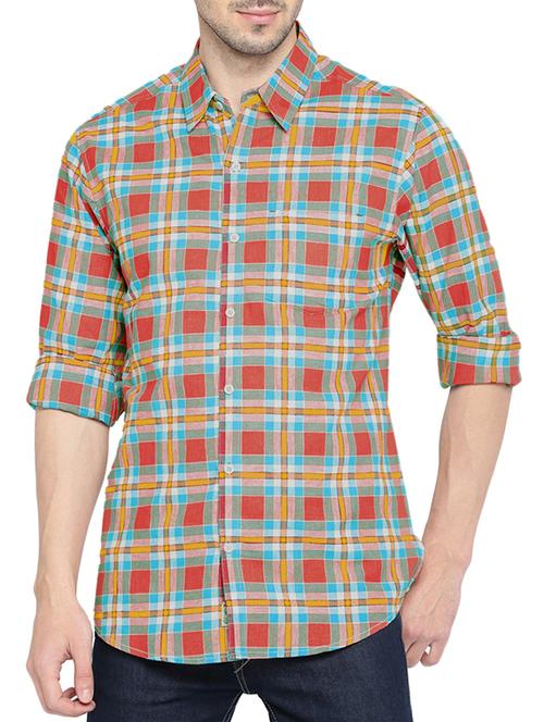 multi colored cotton casual shirt - 14857027 - Very Small Image - 1