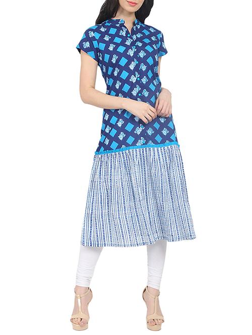flared printed kurta - 14857952 - Very Small Image - 1