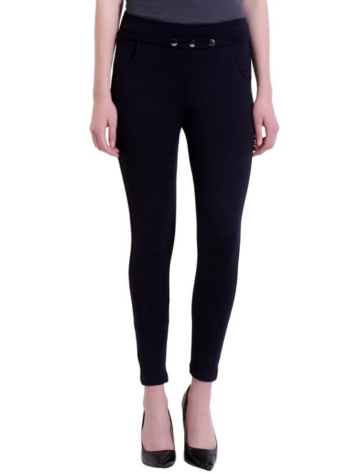 dark blue viscose jegging - 14858890 - Very Small Image - 1