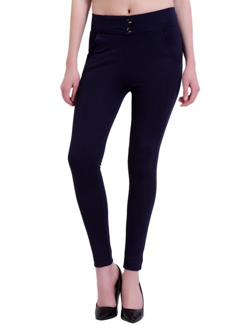 dark blue viscose jegging - 14858904 - Very Small Image - 1