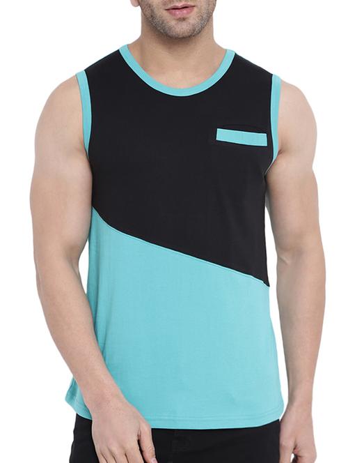 turquoise cotton pocket t-shirt - 14858997 - Very Small Image - 1