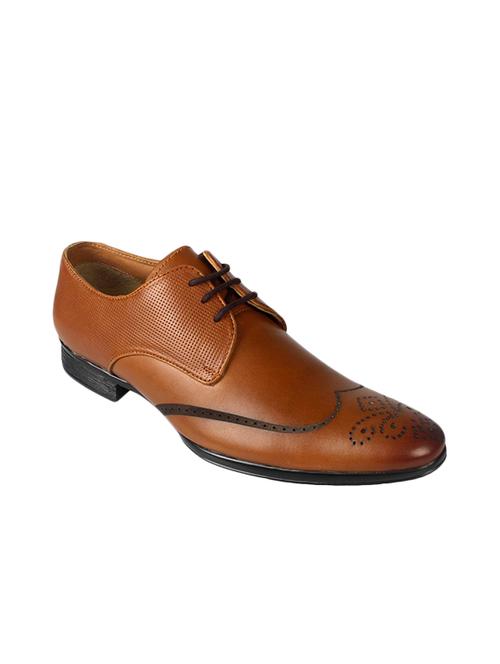 tan leather lace-up derby - 14859549 - Very Small Image - 1