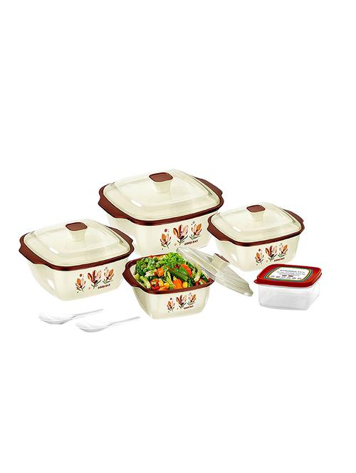 hot & fresh casserole serving set of 7 pcs , brown - 14860279 - Very Small Image - 1