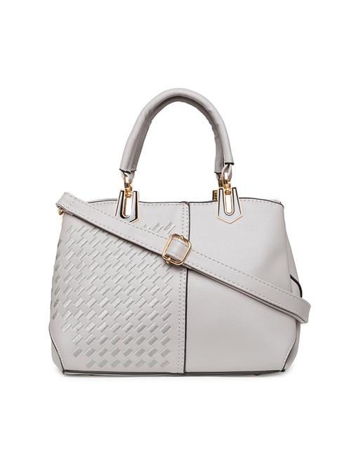 grey leatherette regular handbag - 14861569 - Very Small Image - 1
