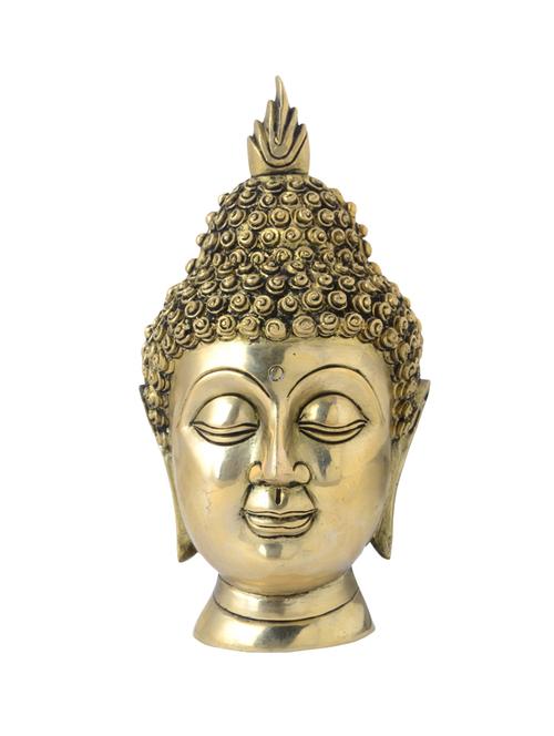 decorative brass buddha face handicrafts product - 14865673 - Very Small Image - 1