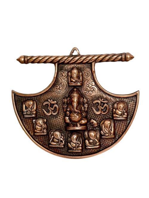 classic design fan astmangle ganesh wall hanging handicrafts product - 14865739 - Very Small Image - 1