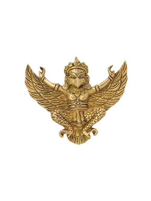 decorative brass garud dev wall hanging handicrafts product - 14865798 - Very Small Image - 1