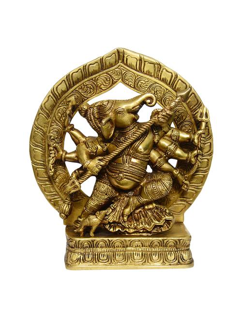 decorative brass statue of ganesh handicrafts product - 14865843 - Very Small Image - 1