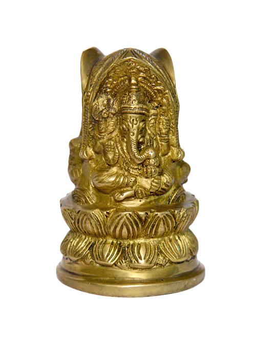 decorative brass idol of ganesh handicrafts product - 14865855 - Very Small Image - 1