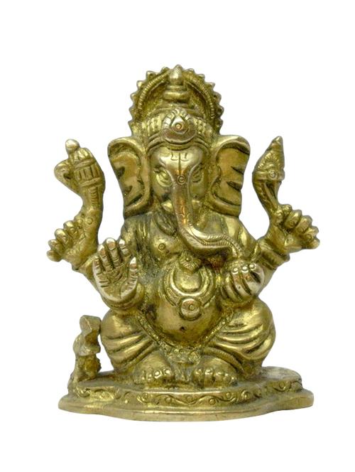 religious god idol of sitting ganesh handicrafts product - 14866076 - Very Small Image - 1