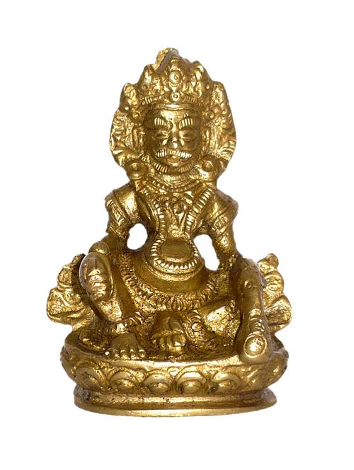 medium size brass statue of god kuber handicrafts product - 14866164 - Very Small Image - 1