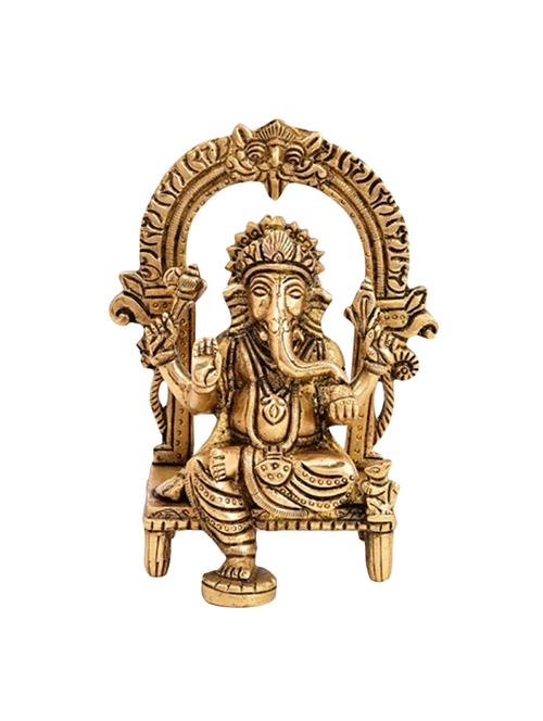 decorative brass statue of kaman ganesha handicrafts product - 14866289 - Very Small Image - 1
