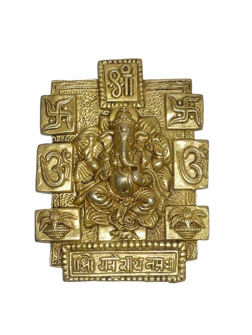 decorative ganesh vastu plate handicrafts product - 14866353 - Very Small Image - 1