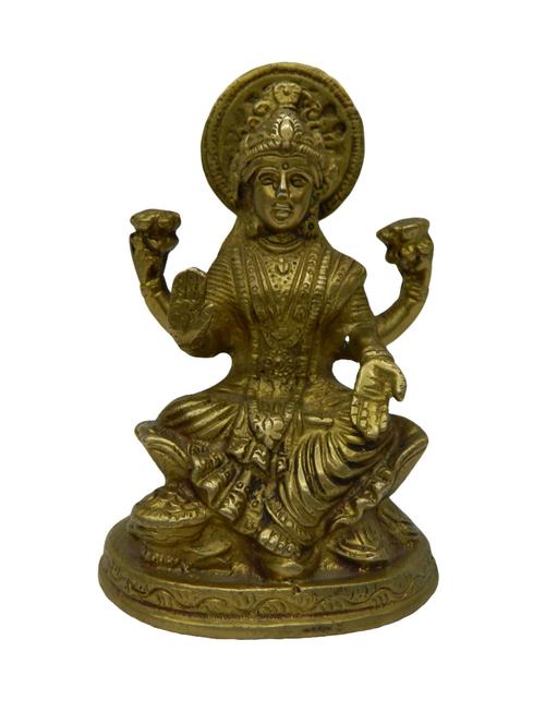 goddess statue of sitting laxmi handicrafts product - 14866390 - Very Small Image - 1