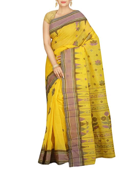 bengal hand woven tant saree - 14866577 - Very Small Image - 1