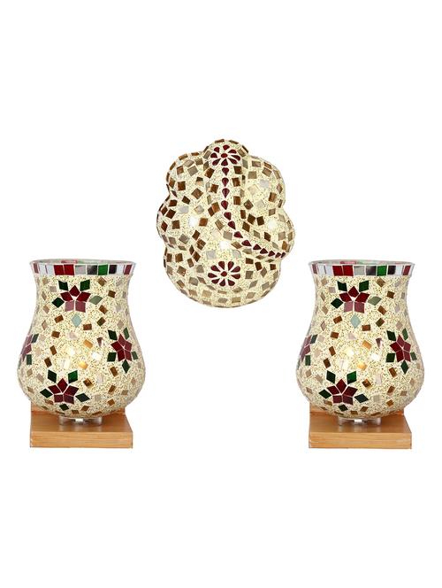 somil colorful designer decorative mosaic wall lamp's combo set - 14866660 - Very Small Image - 1