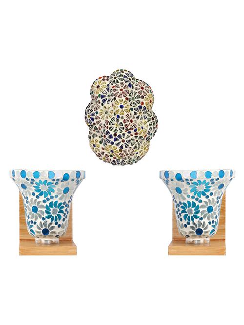 somil colorful designer decorative mosaic wall lamp's combo set - 14866680 - Very Small Image - 1