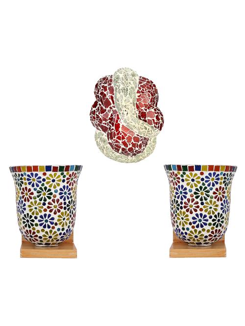 somil colorful designer decorative mosaic wall lamp's combo set - 14866693 - Very Small Image - 1