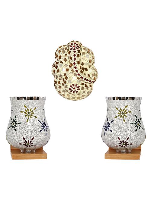 somil colorful designer decorative mosaic wall lamp's combo set - 14866699 - Very Small Image - 1