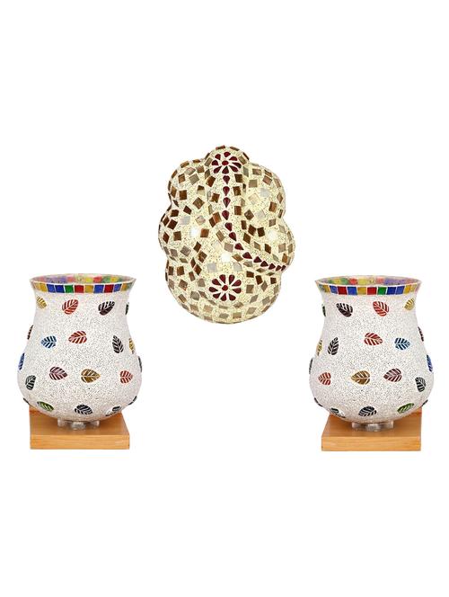 somil colorful designer decorative mosaic wall lamp's combo set - 14866729 - Very Small Image - 1