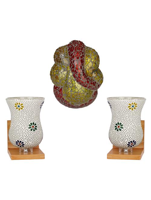 somil colorful designer decorative mosaic wall lamp's combo set - 14866735 - Very Small Image - 1