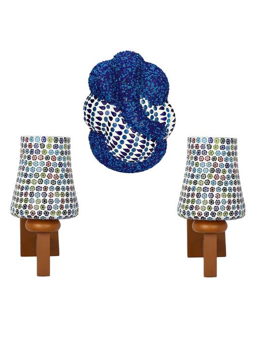somil colorful designer decorative mosaic wall lamp's combo set - 14866890 - Very Small Image - 1