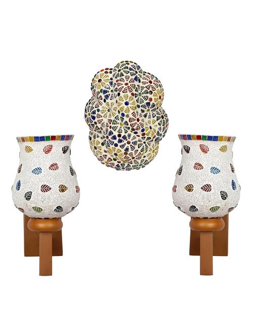 somil colorful designer decorative mosaic wall lamp's combo set - 14866903 - Very Small Image - 1