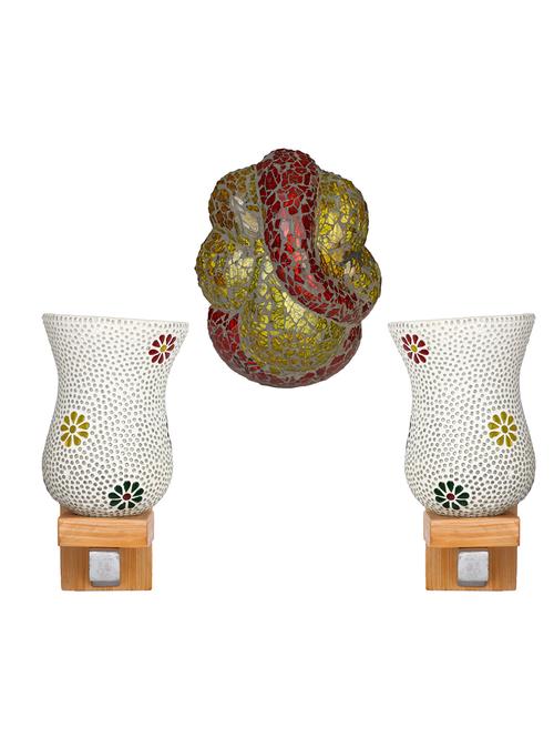somil colorful designer decorative mosaic wall lamp's combo set - 14866920 - Very Small Image - 1