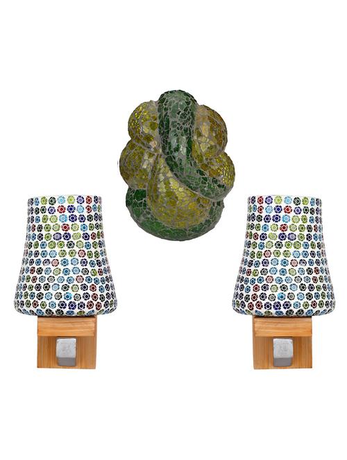 somil colorful designer decorative mosaic wall lamp's combo set - 14866936 - Very Small Image - 1