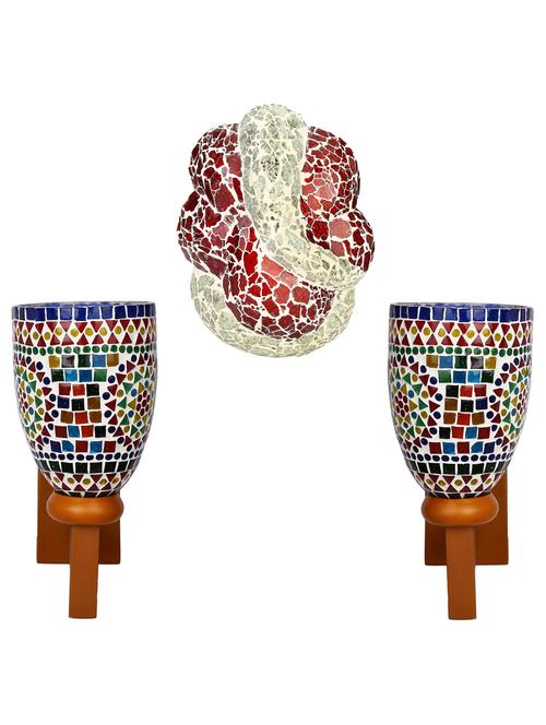 somil colorful designer decorative mosaic wall lamp's combo set - 14866964 - Very Small Image - 1