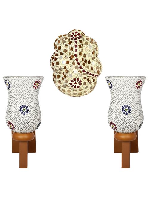 somil colorful designer decorative mosaic wall lamp's combo set - 14866978 - Very Small Image - 1