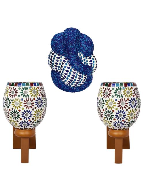 somil colorful designer decorative mosaic wall lamp's combo set - 14866980 - Very Small Image - 1