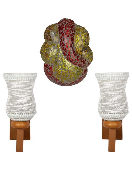 somil colorful designer decorative mosaic wall lamp's combo set - 14867001 - Very Small Image - 1