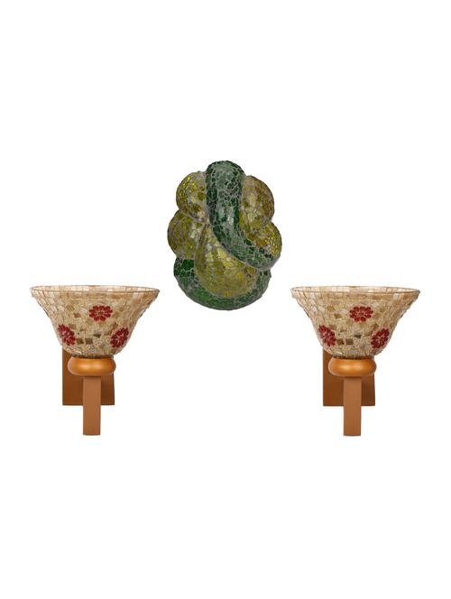 somil colorful designer decorative mosaic wall lamp's combo set - 14867044 - Very Small Image - 1