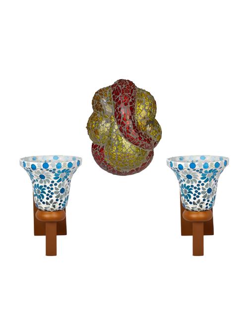 somil colorful designer decorative mosaic wall lamp's combo set - 14867055 - Very Small Image - 1