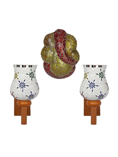somil colorful designer decorative mosaic wall lamp's combo set - 14867082 - Very Small Image - 1