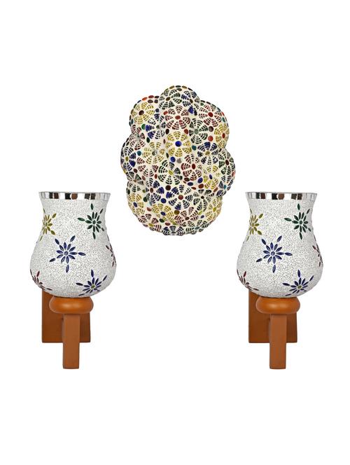 somil colorful designer decorative mosaic wall lamp's combo set - 14867083 - Very Small Image - 1