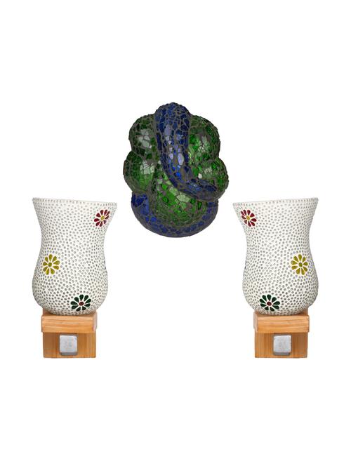 somil colorful designer decorative mosaic wall lamp's combo set - 14867096 - Very Small Image - 1