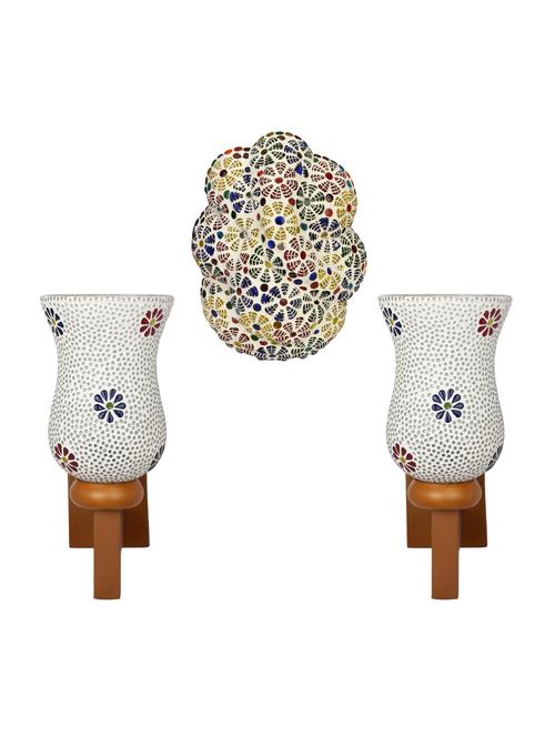 somil colorful designer decorative mosaic wall lamp's combo set - 14867146 - Very Small Image - 1