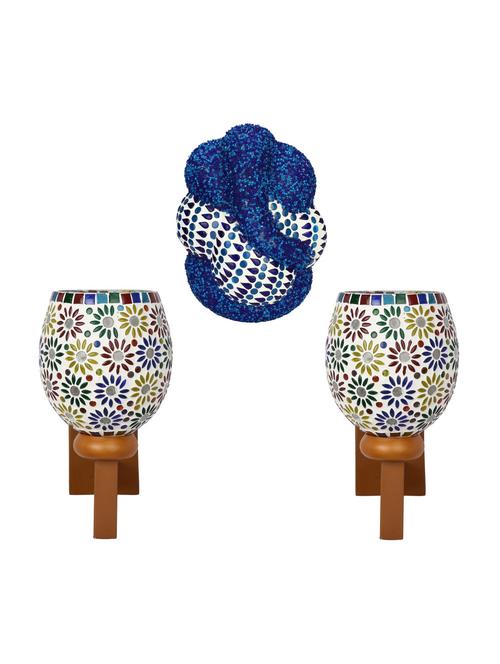 somil colorful designer decorative mosaic wall lamp's combo set - 14867151 - Very Small Image - 1