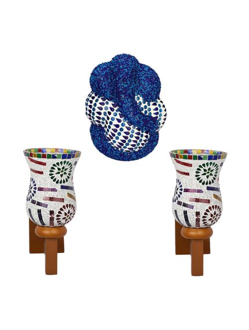 somil colorful designer decorative mosaic wall lamp's combo set - 14867160 - Very Small Image - 1