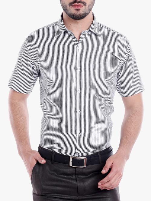 black cotton blend formal shirt - 14867391 - Very Small Image - 1