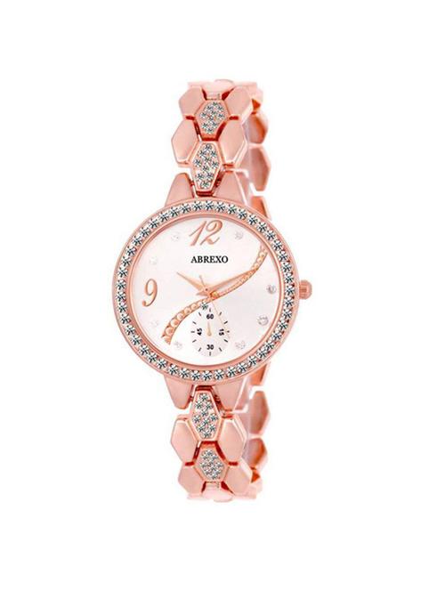 abrexo abx8041-ladies rsgd studded series watch - for women - 14869325 - Very Small Image - 1