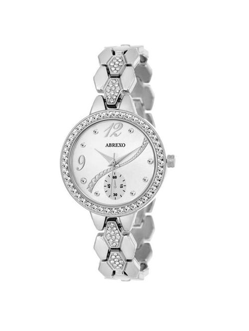 abrexo abx8041-wht studded notable series watch - for women - 14869351 - Very Small Image - 1