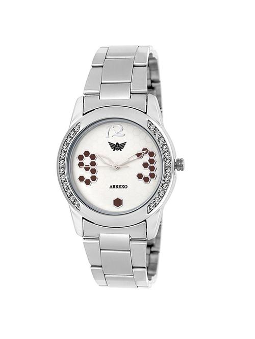 abrexo abx-4010-brn~ bignumber analog watch - for women - 14869400 - Very Small Image - 1