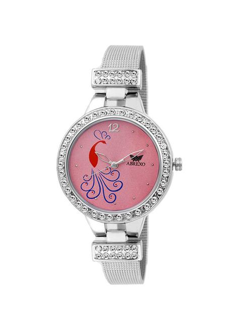 abrexo silver analog watch - for women - 14869403 - Very Small Image - 1