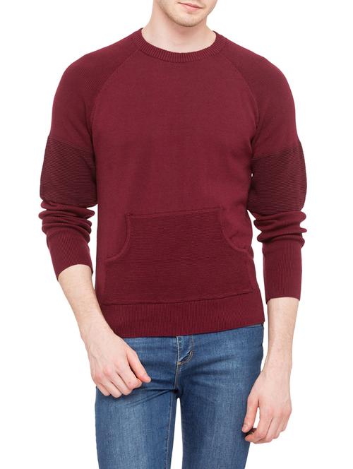 maroon cotton pullover - 14869486 - Very Small Image - 1