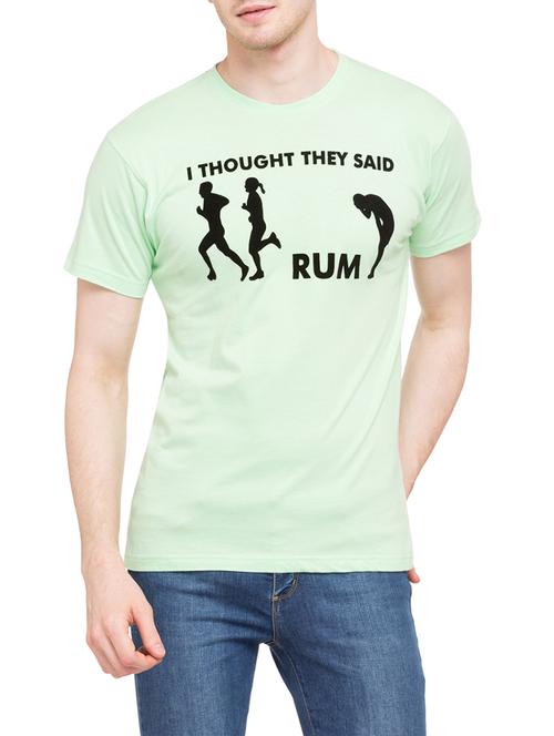 light blue cotton chest print tshirt - 14869495 - Very Small Image - 1